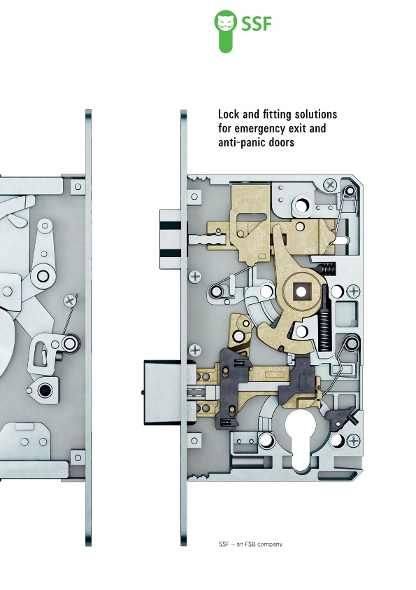 SSF Lock and fitting solutions for emergency exit and anti-panic doors